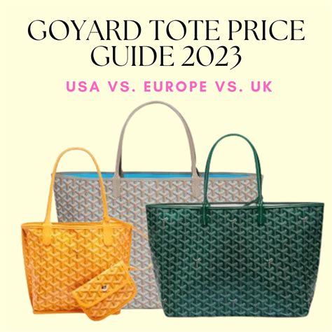 goyard bag price 2023|goyard wallet price 2023.